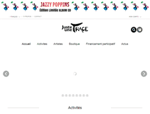 Tablet Screenshot of juste-une-trace.com
